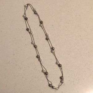Pearl and Silver Ball Necklace! White House Black Market